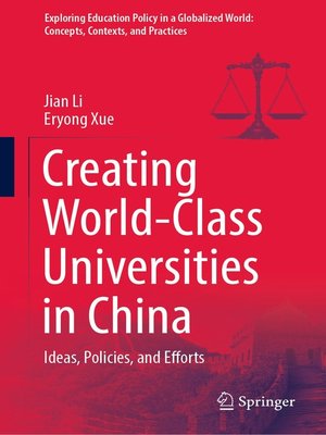 cover image of Creating World-Class Universities in China